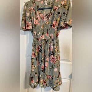 Flower dress multi color
